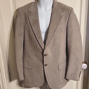 Vintage 60s 70s Wilson's Genuine Suede Leather Blazer Jacket Western Mens 40